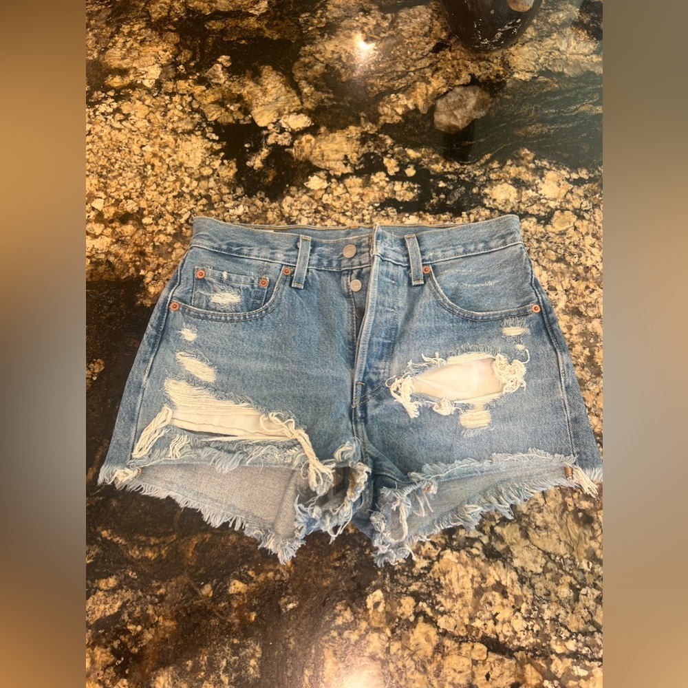 size 26 Levi Jean shorts